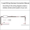 Somaer 2-in-1 Wireless Remote Control and Wiring Harness Kit for