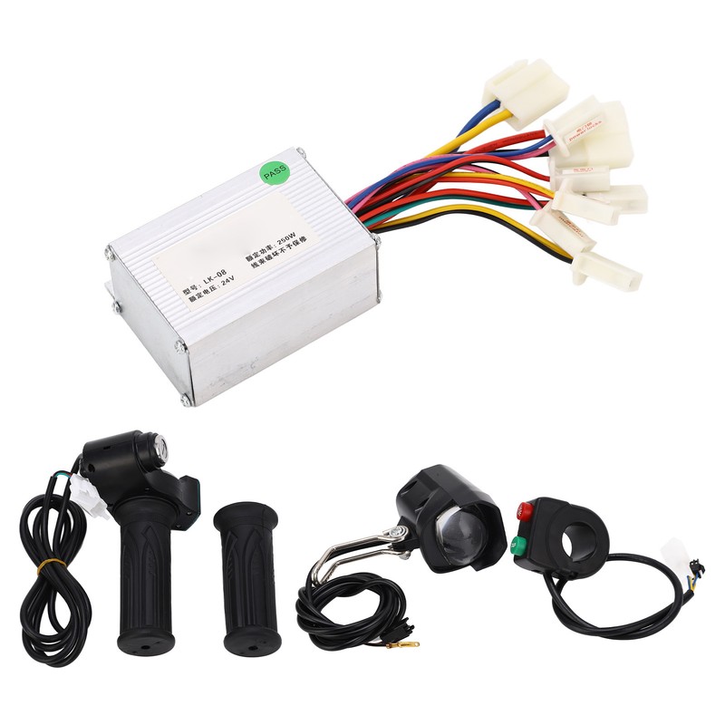 24V 250W Brushed Motor Speed Controller Headlight Throttle Grip with