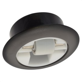 WAGNER Soft Swivel Castor / Countersunk Roller Mini Stop from 25 kg - Diameter 15 mm, Black Plastic Casing Diameter 55/40 x 11/8 mm, Metal Pin, Load Capacity 50 kg - Made in Germany - 01700601
