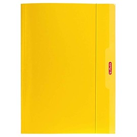 Rubber Folder A4 Colour Blocking Yellow