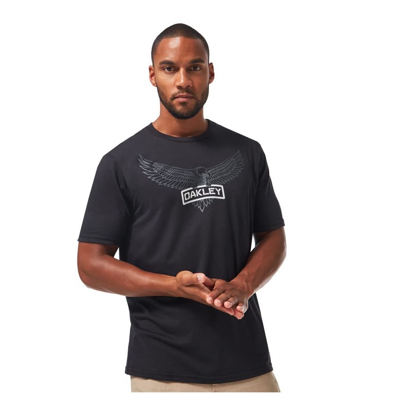 Oakley FOA40282702EXL Si Eagle Tab Tee Blackout XL