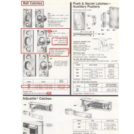 IVES #346B26D BALL CATCH, SOLID BRASS, SATIN CHROME-PLATED (US26D)