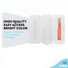 Enday Pencil Box Clear, Plastic Double Deck Pencil Case with