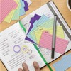Pastel Pink Index Cards with Rainbow Tabs and Rings, Lined