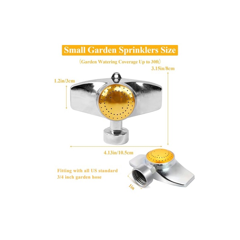 360 Degree Metal Spot Sprinkler for Efficient Lawn Watering