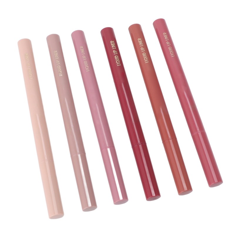 6 Colors Liquid Lip Liner Quick Drying Waterproof Long Lasting