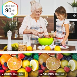 EMITEVER COB LED Strip Lights White, 4000K Tape Light Premium High Density, DC 24V, 400+Lumens/ft, 5120LEDs/Spool, Ra 90+, 32.8ft/10m,UL Listed 5 Year After-Service(Power Supply Sold Separately)