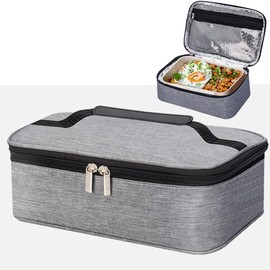 DDhayyp 3.5L Lunch Bags for Women Men, Reusable Insulated Leakproof Lunch Box Tote Bag with Oxford Fabric & Aluminum Foil Lining, Thermal Cooler Bag for Work School Picnic Travel (Grey)
