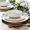 AmorArc Ceramic Dinnerware Sets for 4, 12 Pieces Handpainted Plates