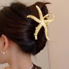 SUBANG 3 Pieces Seashell Hair Claw Clips for Women Starfish
