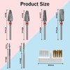 Pack of 7 Nail Drill Bits, Nail Cutter Attachments, Nail