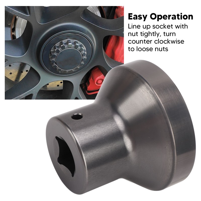 3/4in Drive 15 Teeth Centre Lock Wheel Nut Socket Aluminum