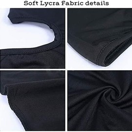 YRAPOCALB Balaclava Lycra Fabrics Ski Face Mask，Windproof, dustproof and Sunscreen. Outdoor Travel, Cycling Cap，Men/Women（Black）