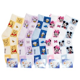 Socksense Cartoon Character Series Women's Original Crew Socks (Cube_5pairs)