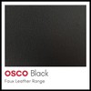 OSCO Faux Leather Tissue Box - Black