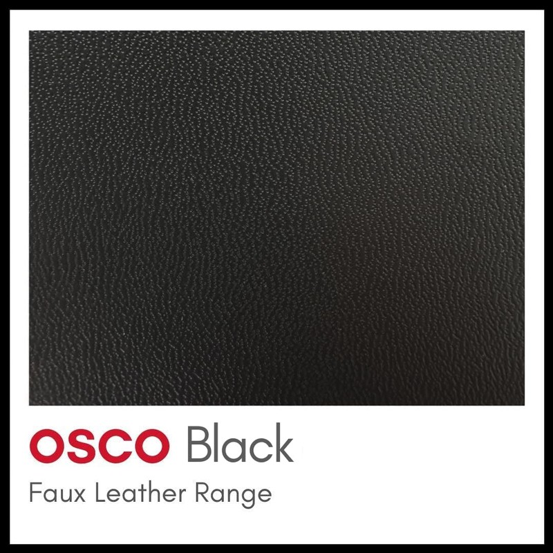 OSCO Faux Leather Tissue Box - Black