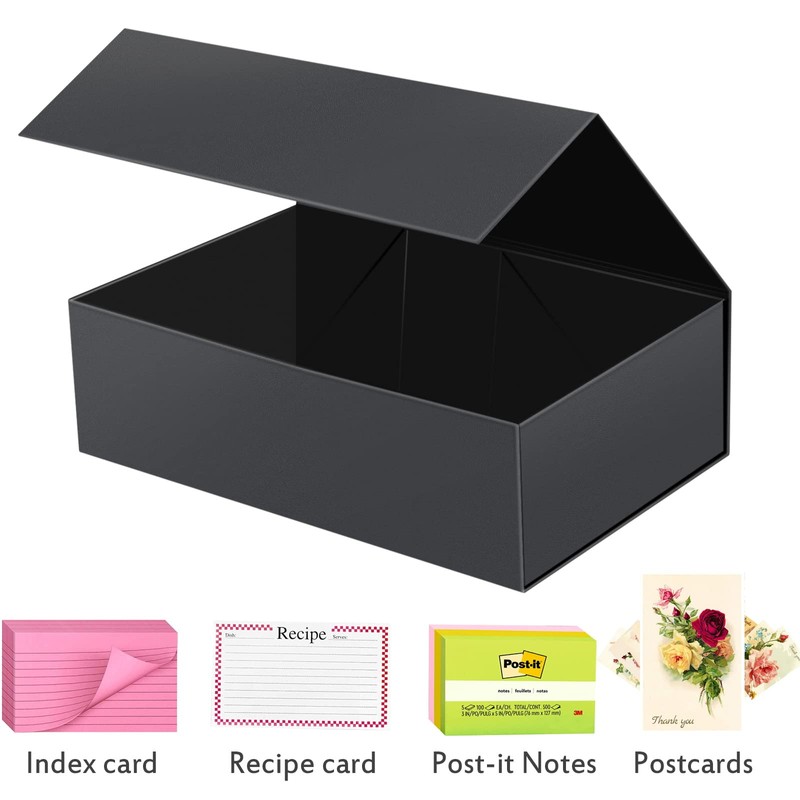 Harhana 3x5 Index Card Holder Card File Box Organizer, Hold