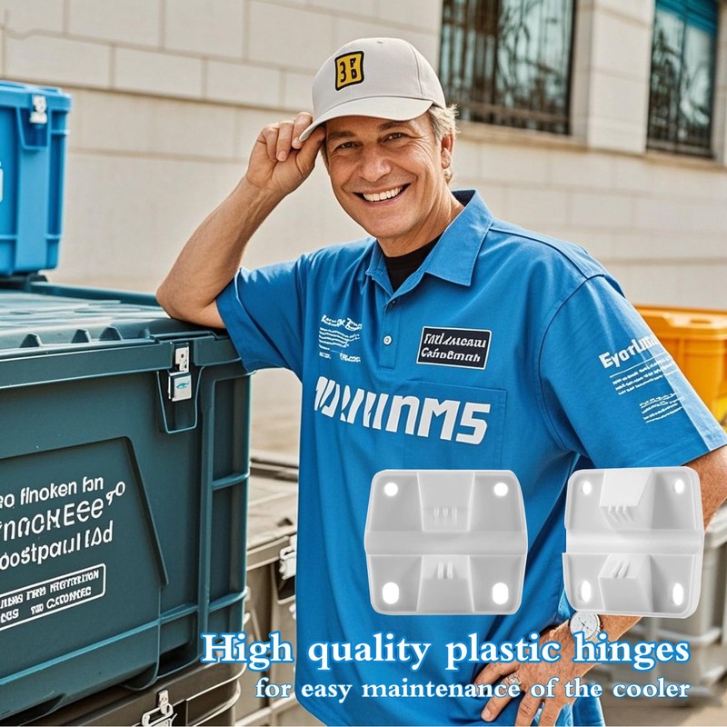 Cooler Plastic Hinges Replacement for Coleman Coolers - Replacement Hinges