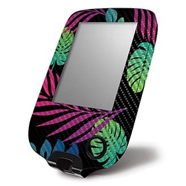 MightySkins Carbon Fiber Skin for Abbott Freestyle Libre 1 & 2 - Neon Tropics | Protective, Durable Textured Carbon Fiber Finish | Easy to Apply, Remove, and Change Styles | Made in The USA
