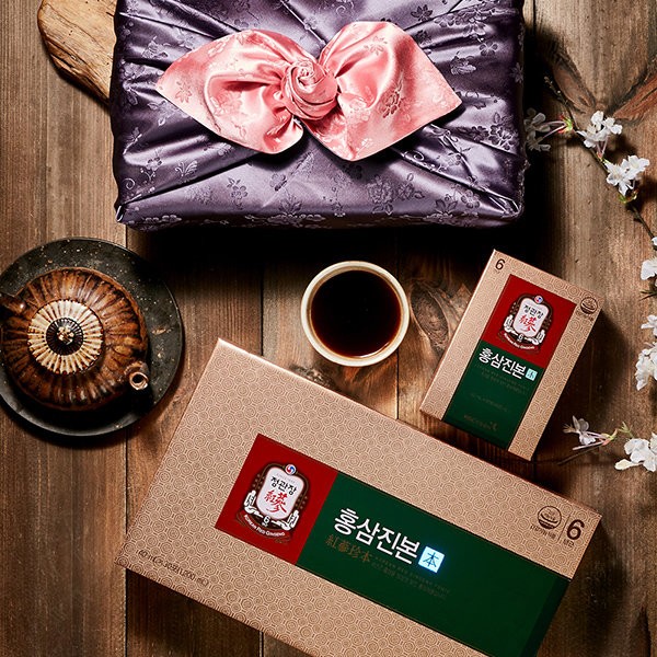 CheongKwanJang wrapping cloth_Red Ginseng Jinbon 40mlx30 packets (30 days supply) / 정관장  보자기포장_홍삼진본 40mlx30포 (30일분)