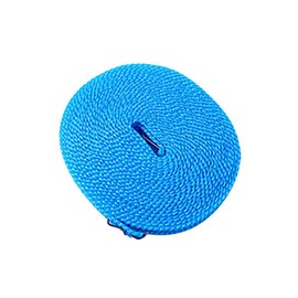 1Pcs 5 Metres Non-Slip Clothes Line Windproof Hanging Fence Line Type Clothes Line for Travel Home to Laundry - Blue