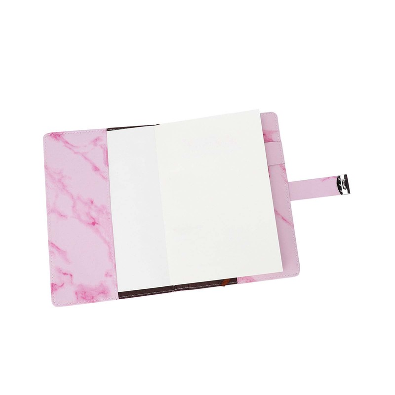 A5 Note Book PU Leather Cover Password Lock Notepad Diary