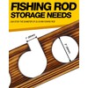 Ghosthorn Fishing Rod Holder,Wall or Ceiling Mounted Pole Rack Garage