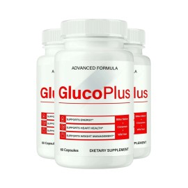Glucoplus 3-Pack GlucoPlus Blood Optimizer, Gluco Plus Blood Support Pills - 180 Capsules