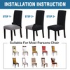 H.VERSAILTEX Stretch Dining Chair Covers Set of 2 Chair Covers