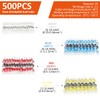 500Pcs Solder Seal Wire Connector Waterproof Heat Shrink Butt Connector