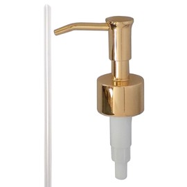 Stainless Steel Gold Finish Lotion Dispenser Pump, 28/400 (One)