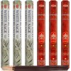 White Sage & Frankincense Incense Sticks & Holder Bundle Variety