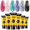 BURANO Poly Extension Gel Nail Kit, 6 Colours Nail Poly