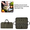 QEES Pocket Knife Roll Bag,Zipper Knife Display Case with 18