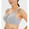 Lemorosy Comfort Cotton Bra for Women Wirefree Full Coverage Plus