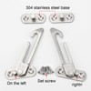8 PCS Stainless Steel Casement Stopper Window Limiter with Screws,