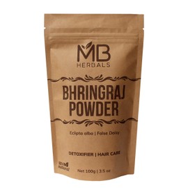 MB Herbals Pure Bhringraj Powder 100 Grams | Pure Bhringaraj Eclipta Alba Powder | Hair Growth