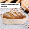 Handmade Unbleached Cane Banneton Dough Bread Baking Kit Brotform Oval