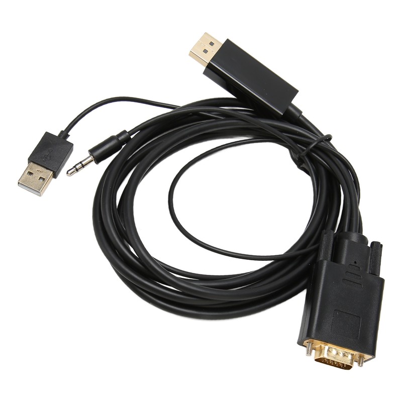 VGA to DP Connector Cable HD Video Converter Cable with