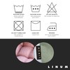 Linum Pepper Cotton Seat Cushion, Light Ice Green, 40 x