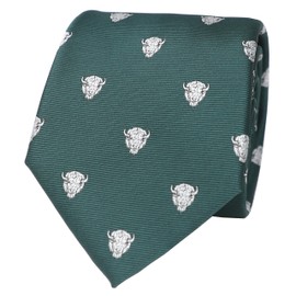 MENDEPOT Animal Tie Animal Head Pattern Necktie In Gift Box Gift Tie For Him (Buffalo)