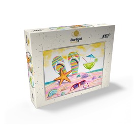 MyPuzzle 5 O'clock Somewhere - Watercolor Artwork - Premium 1000 Piece Jigsaw Puzzle for Adults