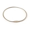 Wire Carabiner 20cm 10P Camping Keyring Storage Ring Locking Supplies Mountaineering Stainless Steel Keychain 10 sets/2mmx20CM 2ea