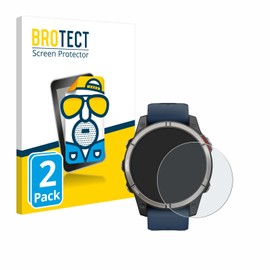 BROTECT Entspiegelungs-Schutzfolie für Garmin quatix 7 Pro (2 Stück) Matte Displayschutz-Folie, Anti-Reflex, Anti-Fingerprint