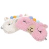 NOLITOY 2Pcs Alpaca Sleep Eye Masks Soft Cashmere Travel Blindfolds