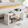 APRTAT Bamboo Dining Bench Indoor Long Entryway Shoe Rack Benchs,Outdoor