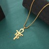 EUEAVAN Egyptian Cross Eye of Horus Pendant Necklace Key of