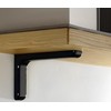 Pair of Coated Metal Shelf Brackets - Corner Brackets Wall