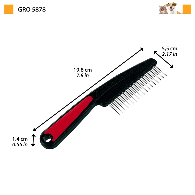 Ferplast Steel Comb with Rotating Teeth