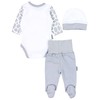 TupTam 3-Piece Unisex Baby Clothing Set with Print - giraffe,